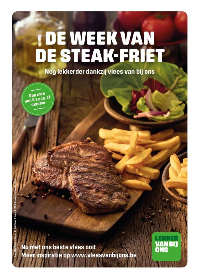 Affiche week van de steak-friet